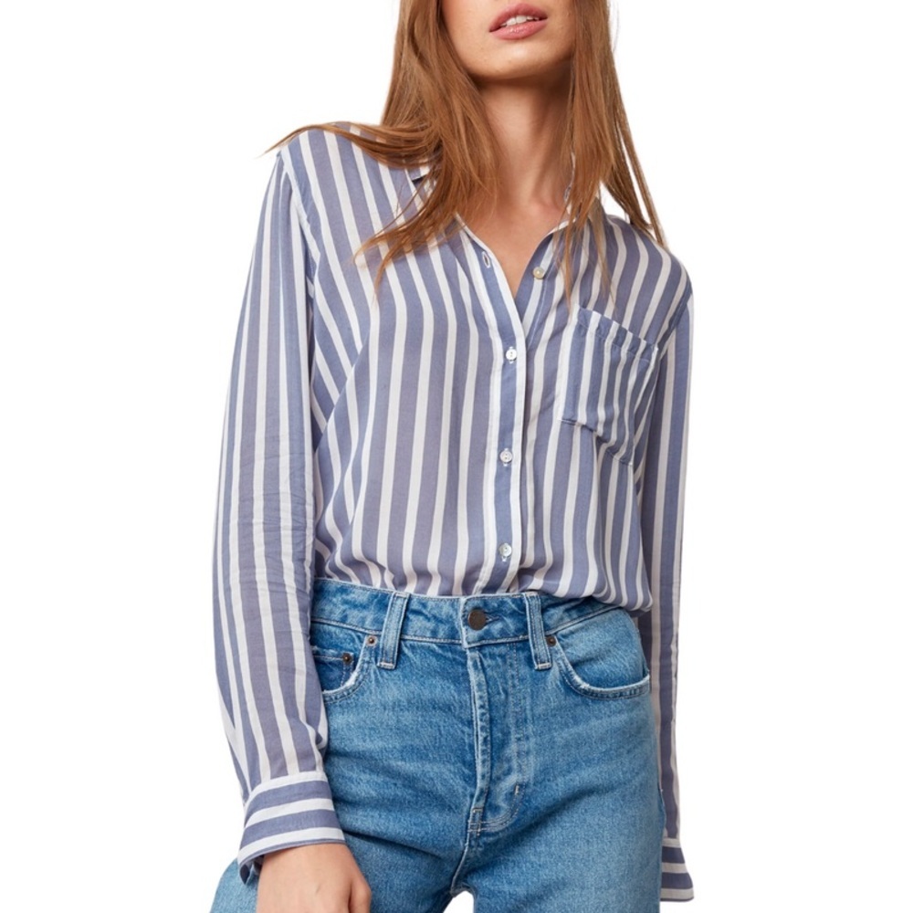 Rails Josephine Shirt In Turin Stripe Sz L